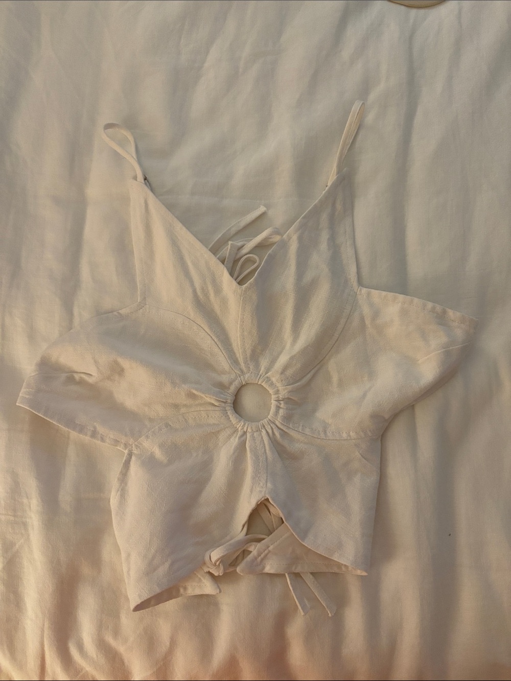 Flower crop top size l